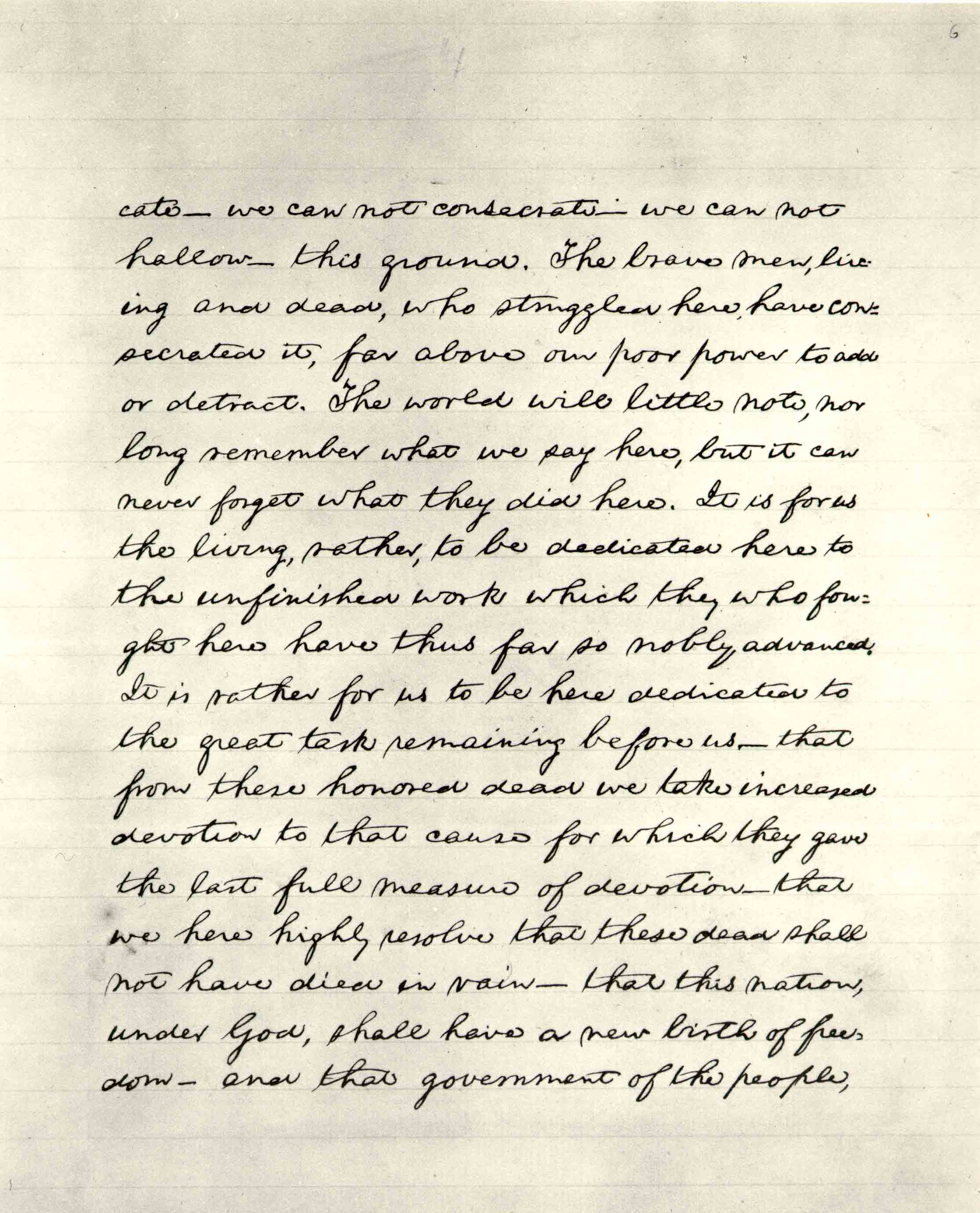 Lincoln s Final Text Of The Gettysburg Address The Bliss Copy