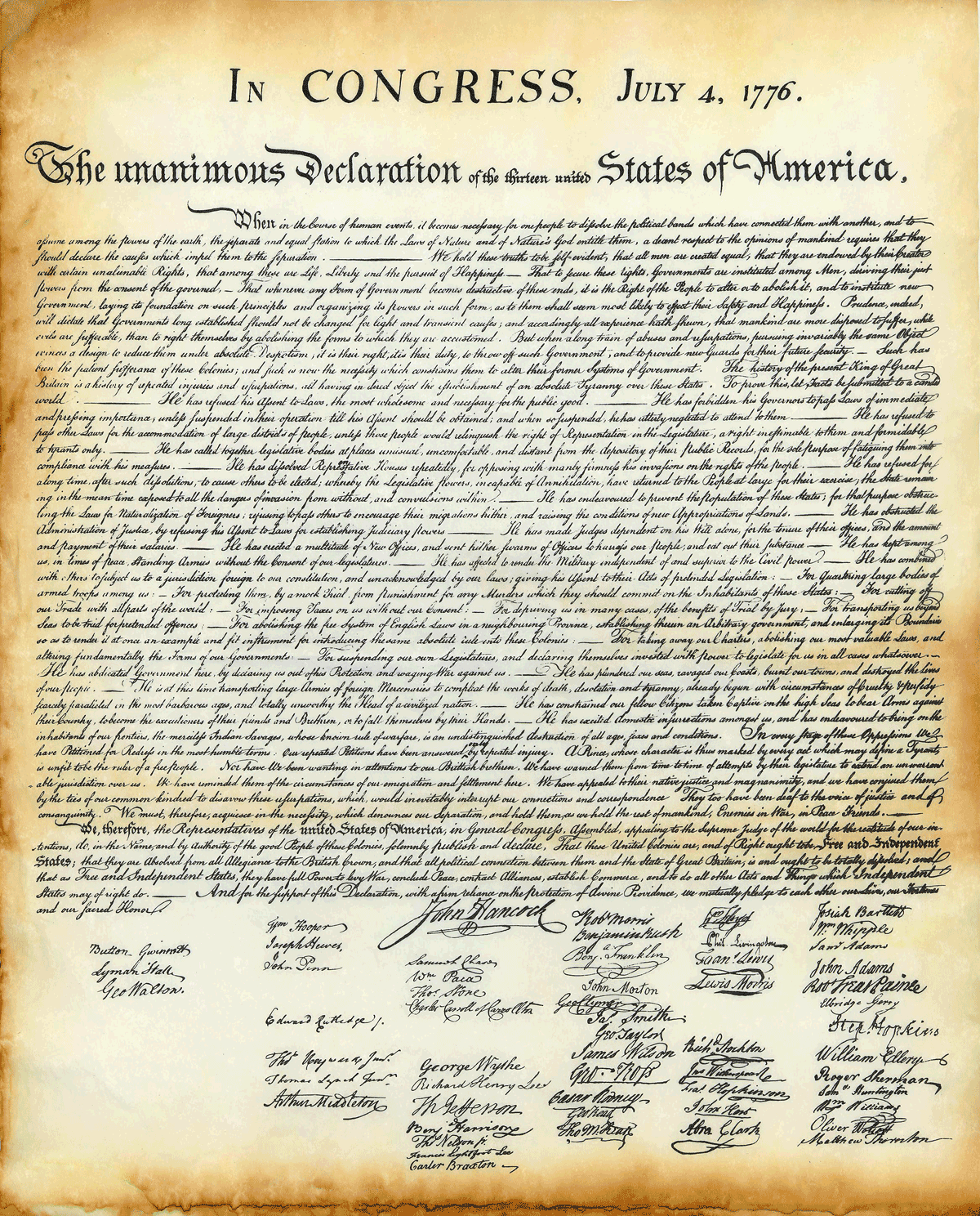 declaration of independence 1776