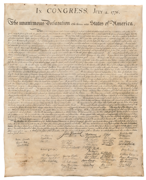 The Declaration of Independence—William J. Stone Engraving